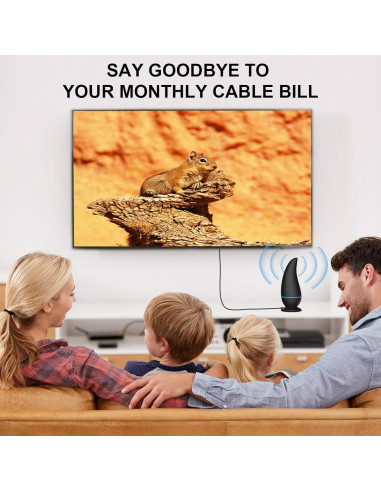 Antena de TV Interior Honiitaa 750+ Millas HD Amplificada