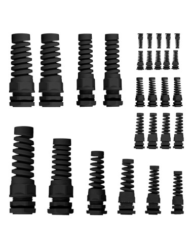 Conectores de Cable Impermeables Swpeet 22Pcs Nylon 3-18mm