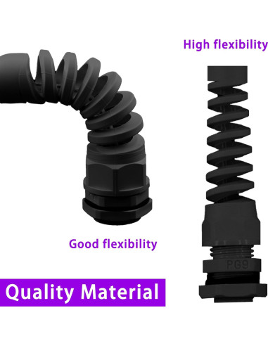 Conectores de Cable Impermeables Swpeet 22Pcs Nylon 3-18mm