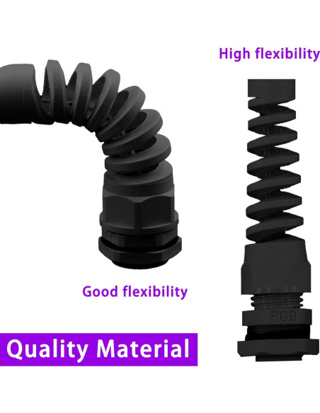 Conectores de Cable Impermeables Swpeet 22Pcs Nylon 3-18mm