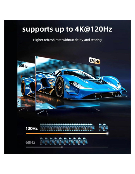 Conmutador HDMI 2.1 XinYaa 8K@60Hz 4K@120Hz Aluminio 2 en 1
