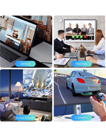 Conmutador HDMI 2.1 XinYaa 8K@60Hz 4K@120Hz Aluminio 2 en 1