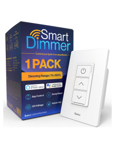 Interruptor Regulador Inteligente Sunco 120V Doble Palanca WiFi