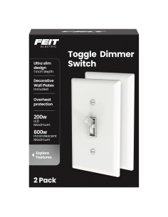 Interruptor Regulador Feit Electric DIM/TOGGLE/2 para LED - 2 Unidades