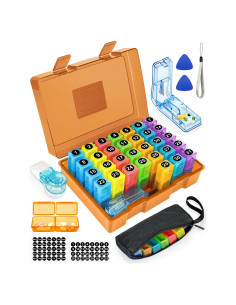 Organizador de Pastillas Mensual Yonlog 31 Compartimentos 2 Veces al Día