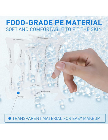 Plantillas de Maquillaje de Ojos YAFIYGI - 2 Piezas Reutilizables