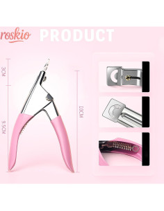 Cortauñas Acrílico Profesional Roskio - Cortador de Uñas de Gel UV 2