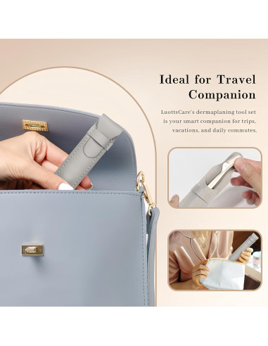 Rasuradora de Cejas LuottsCare con 10 Cuchillas y Funda