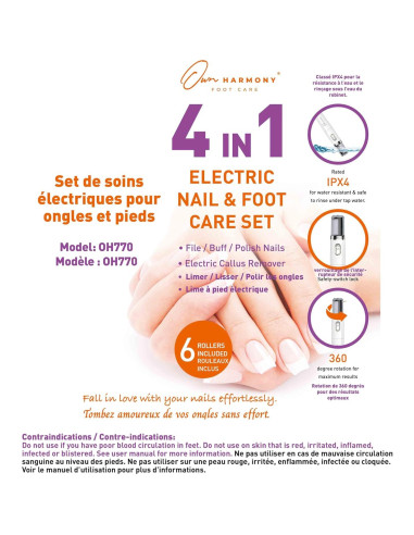 Kit de Pulido Eléctrico Own Harmony para Uñas y Pies