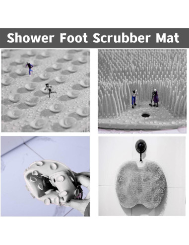 Exfoliador de pies YVPSI con ventosas y masaje de silicona