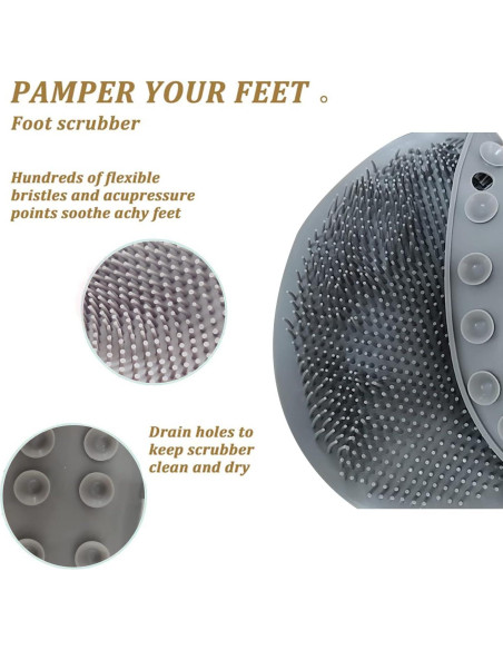 Exfoliador de pies YVPSI con ventosas y masaje de silicona