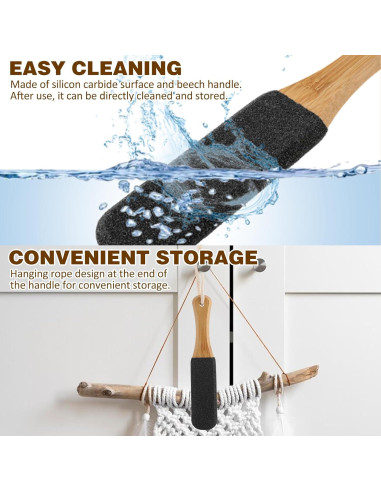 Raspador de Pies Mabor de Madera con Lima para Callos Negro