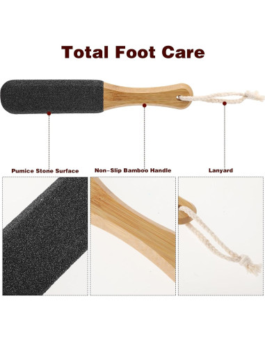 Raspador de Pies Mabor de Madera con Lima para Callos Negro