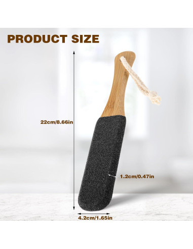 Raspador de Pies Mabor de Madera con Lima para Callos Negro