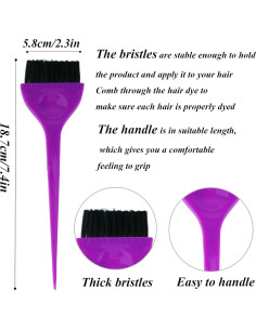 Juego de 10 Brochas para Teñir el Cabello IAXSEE - Profesional 2