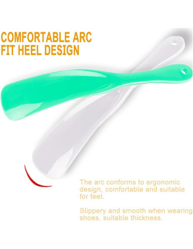 Cuchara para zapatos KHUYIO 3Pack Mango Largo Universal