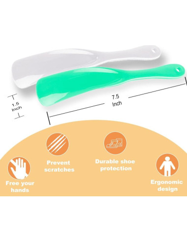 Cuchara para zapatos KHUYIO 3Pack Mango Largo Universal