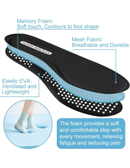 Plantillas de Espuma Endoto para Zapatos Skechers - Comodidad y Soporte