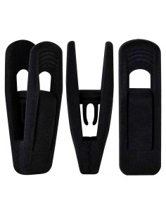 Ganchos de Terciopelo Negro TOFIIGREM 40 Piezas Clips Antideslizantes