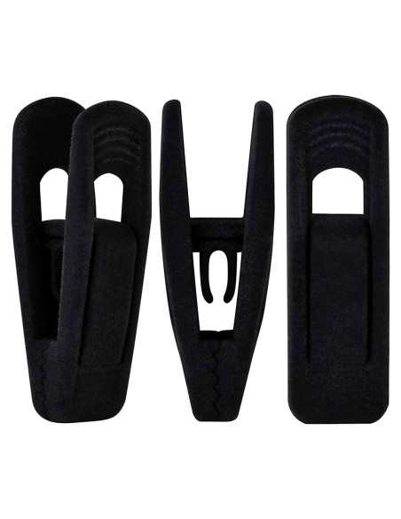 Ganchos de Terciopelo Negro TOFIIGREM 40 Piezas Clips Antideslizantes