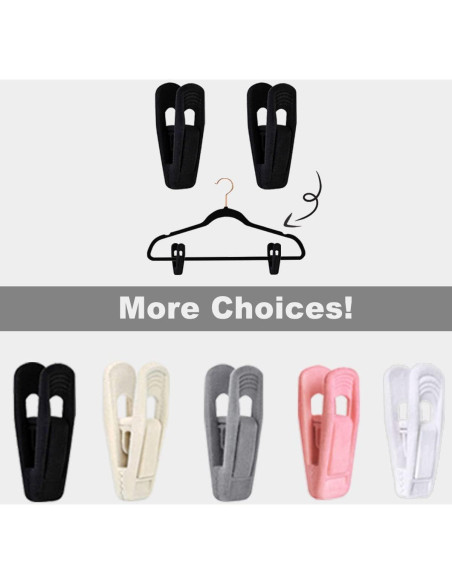 Ganchos de Terciopelo Negro TOFIIGREM 40 Piezas Clips Antideslizantes