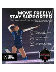 Mangas de Compresión Tough Outdoors para Niños y Jóvenes - Soporte para Béisbol y Fútbol 2