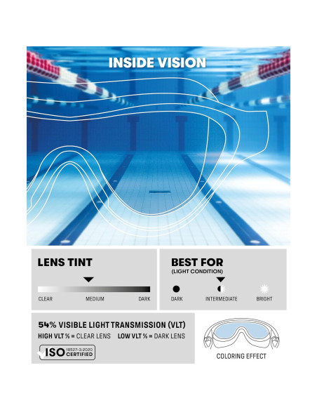 Máscara de Natación Unisex Arena The One Jr Azul/Rojo 6-12 Años