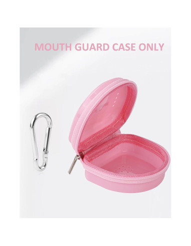 Estuche para Protector Bucal Stukcaze Rosa con Cremallera