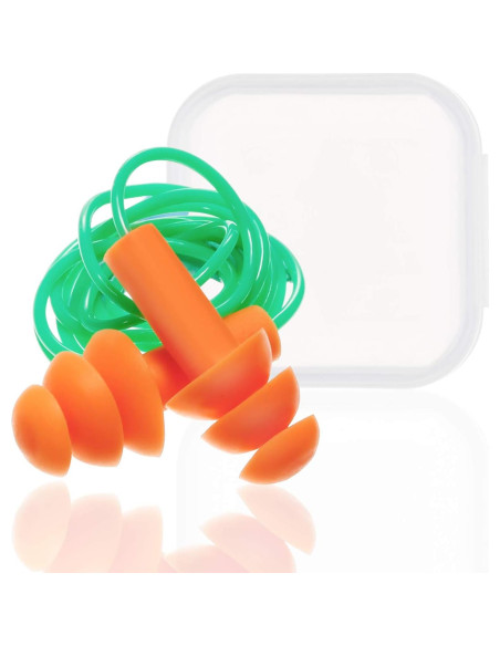 Tapones para Oídos Reutilizables Bememo con Cuerda - 6 Pares