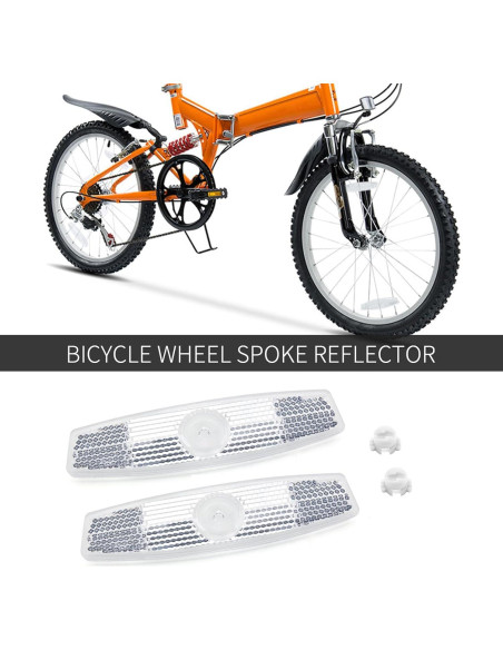 Reflectores de Rueda de Bicicleta MFC PRO Ámbar 2 Pcs