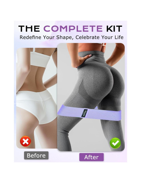 Set de Bandas de Resistencia de Tela Fitense 6 Piezas - Antideslizantes