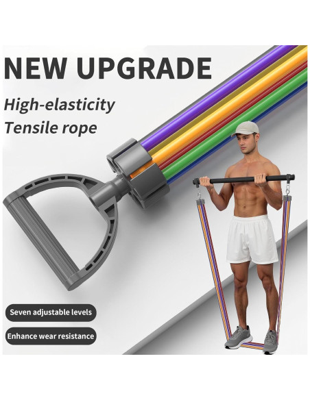 Juego de Bandas de Resistencia 17 Piezas ZUFUMI - Ejercicio en Casa