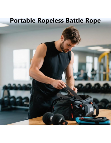 Cuerda de Batalla ASIEIT con Peso 2.11kg para Gimnasio en Casa