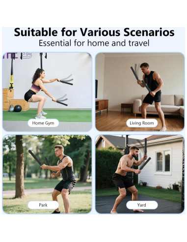 Cuerda de Batalla ASIEIT con Peso 2.11kg para Gimnasio en Casa