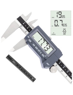 Calibrador Digital PEC Tools 150mm Acero Inoxidable IP67 2