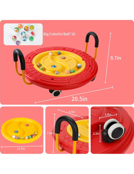 Tablero de Equilibrio 3-en-1 LLYJJKUWL para Niños - 46x46cm