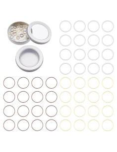 Marcadores de Puntos de Tejido Hobbspring 72Pcs Latón 12mm