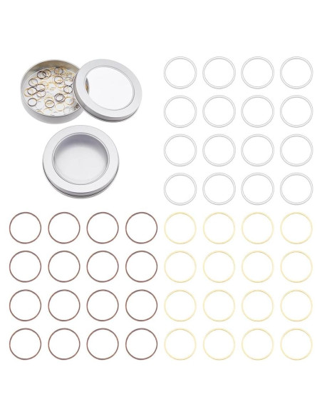 Marcadores de Puntos de Tejido Hobbspring 72Pcs Latón 12mm