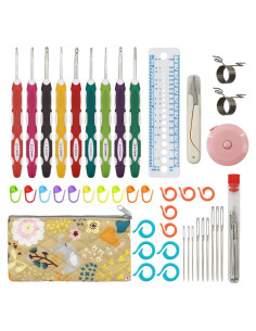 Juego de Ganchillos Noocro - Kit de 9 Tamaños 2.0mm a 6.5mm