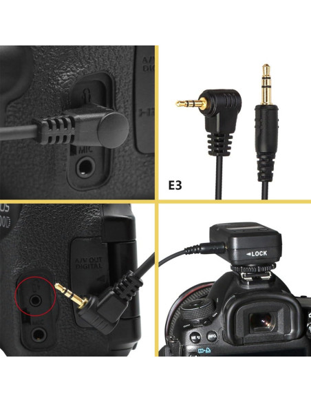 Cable de Liberación Remota PIXEL TW-283 30cm para Canon