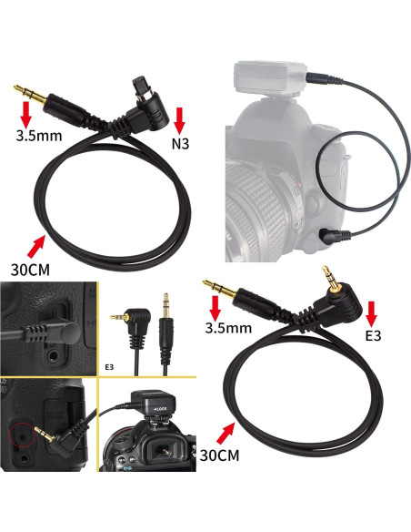 Cable de Liberación Remota PIXEL TW-283 30cm para Canon