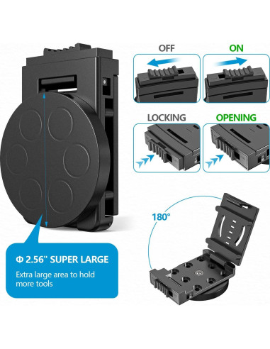 Clip Magnético para Cinturón Zihvfzu - 2 Piezas Antideslizante