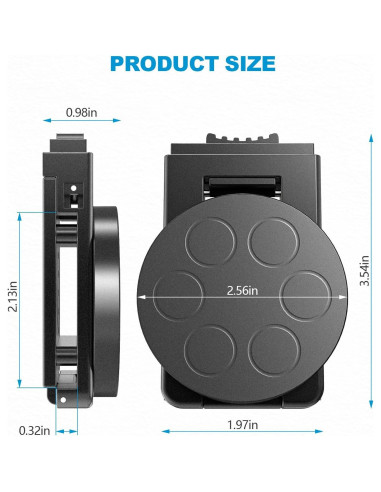Clip Magnético para Cinturón Zihvfzu - 2 Piezas Antideslizante