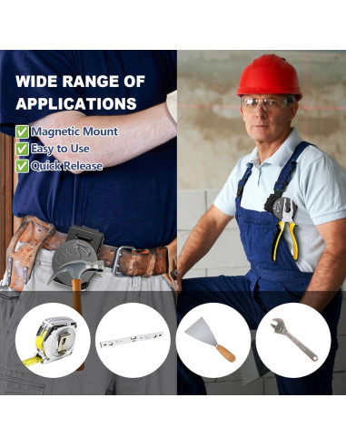 Clip Magnético para Cinturón Zihvfzu - 2 Piezas Antideslizante