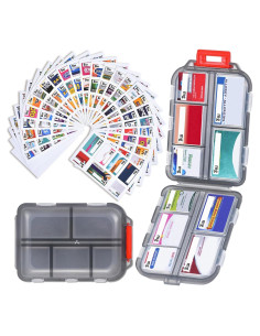 Organizador de Pastillas de Viaje Shiritany con 189 Etiquetas