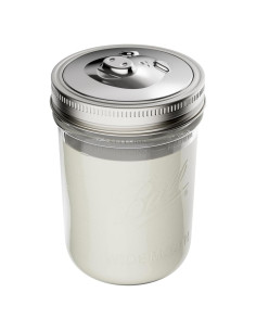 Tapa colador de grasa Jarware para frascos Mason 8.57 cm