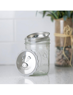 Tapa colador de grasa Jarware para frascos Mason 8.57 cm 2