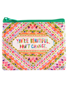 Monedero Blue Q Eres Hermosa 95% Reciclado 10.2x7.6cm