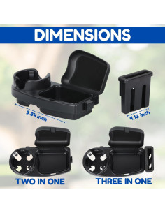 Bandeja de bocadillos y soporte para taza Everyday Essentials 2