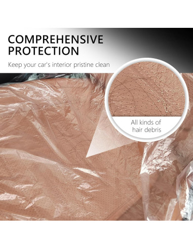 50 Fundas de Asiento de Coche Desechables Carleef Transparentes